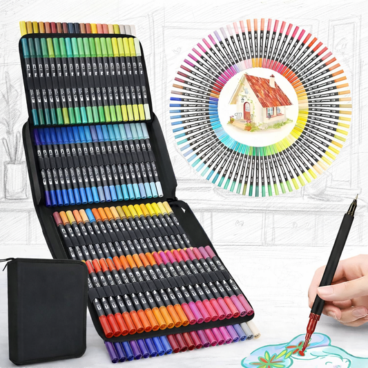 Kreativ sein: Farb - Zeichentablet & Filzstifte (doppelseitig) - ADHS Store