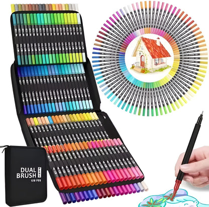 Kreativ sein: Farb - Zeichentablet & Filzstifte (doppelseitig) - ADHS Store