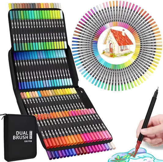 Kreativ sein: Farb - Zeichentablet & Filzstifte (doppelseitig) - ADHS Store