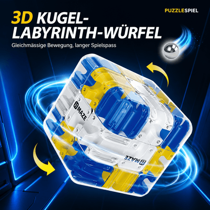 Labyrinthwürfel – 3D Denk- & Geschicklichkeitsspiel für Fokus & Konzentration - ADHS Store