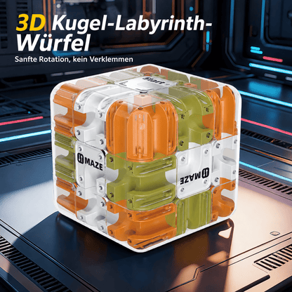 Labyrinthwürfel – 3D Denk- & Geschicklichkeitsspiel für Fokus & Konzentration - ADHS Store