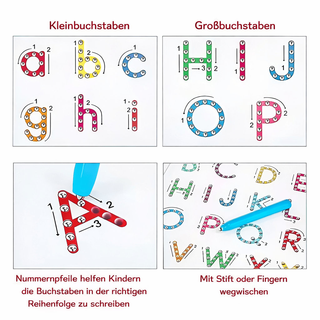 Magnetisches Zeichenbrett: Kreativer Spass & ABC - ADHS Store