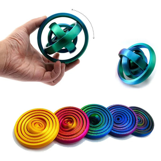 Gyro Orbit Spinner 3er-Set – Rotierendes Fidget-Gyroskop für Fokus & Beschäftigung