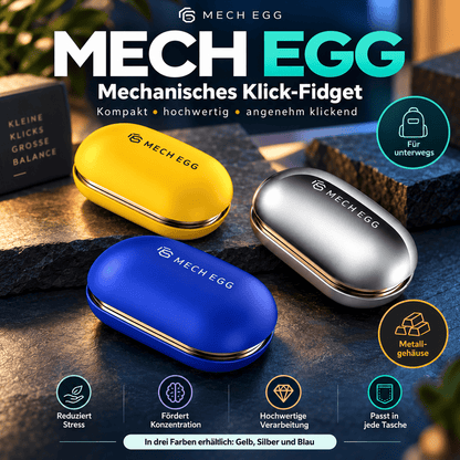 Mech Egg Metall Fidget Slider – Mechanischer Klick-Slider für Fokus & Beschäftigung - ADHS Store