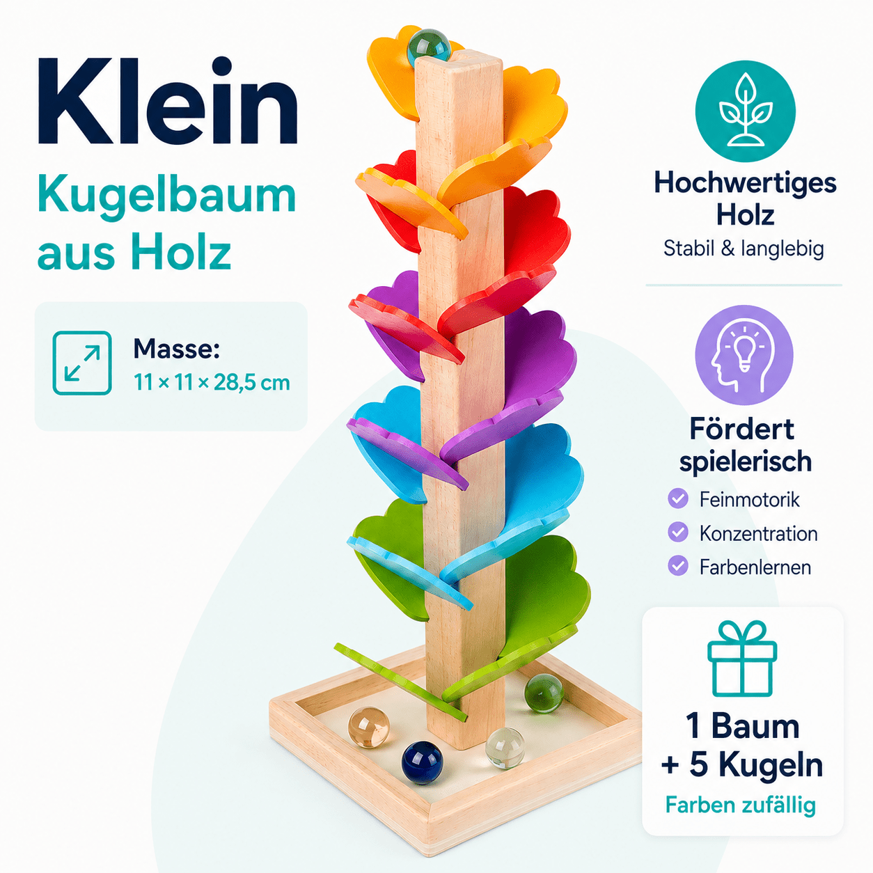 Montessori Klangbaum mit Farbstufen-Blättern - ADHS Store