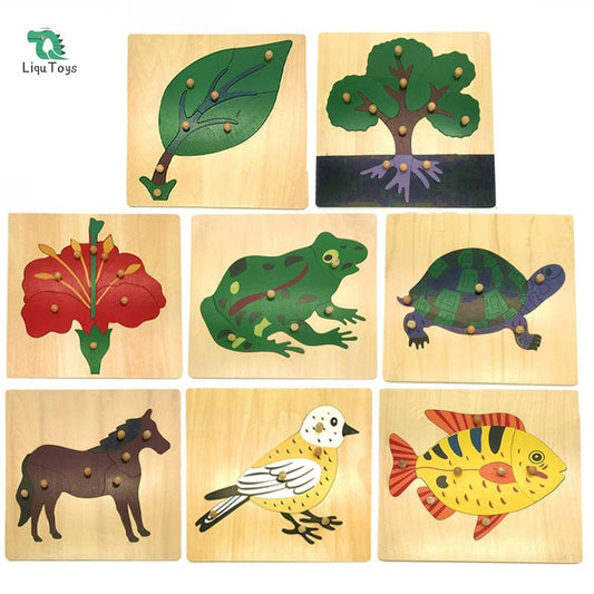 Montessori - Tiere & Pflanzen - Puzzle - ADHS Store