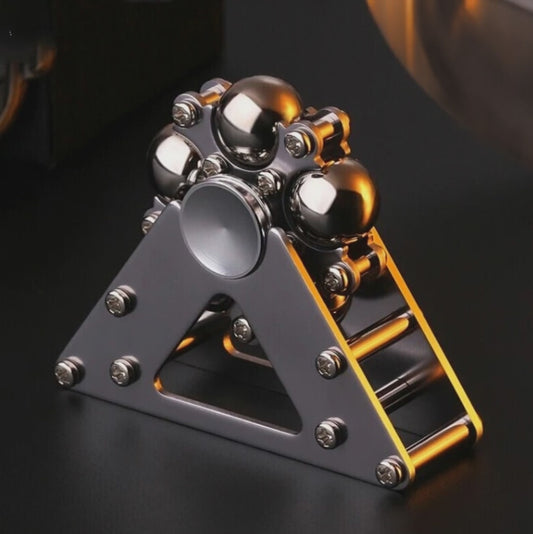 Metal fidget spinner made of 62 precision parts (CNC milling)
