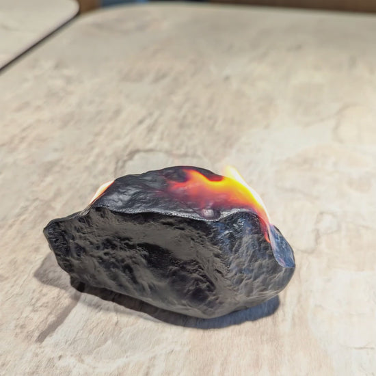 Burning Meteorite