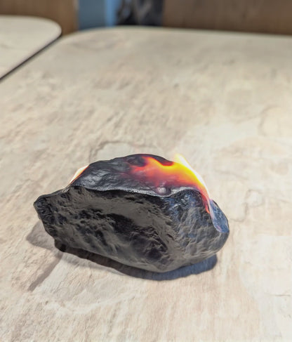 Burning Meteorite