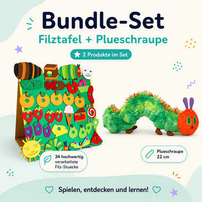 Stofftier Immerhungrige Raupe (und Menüplan) - ADHS Store