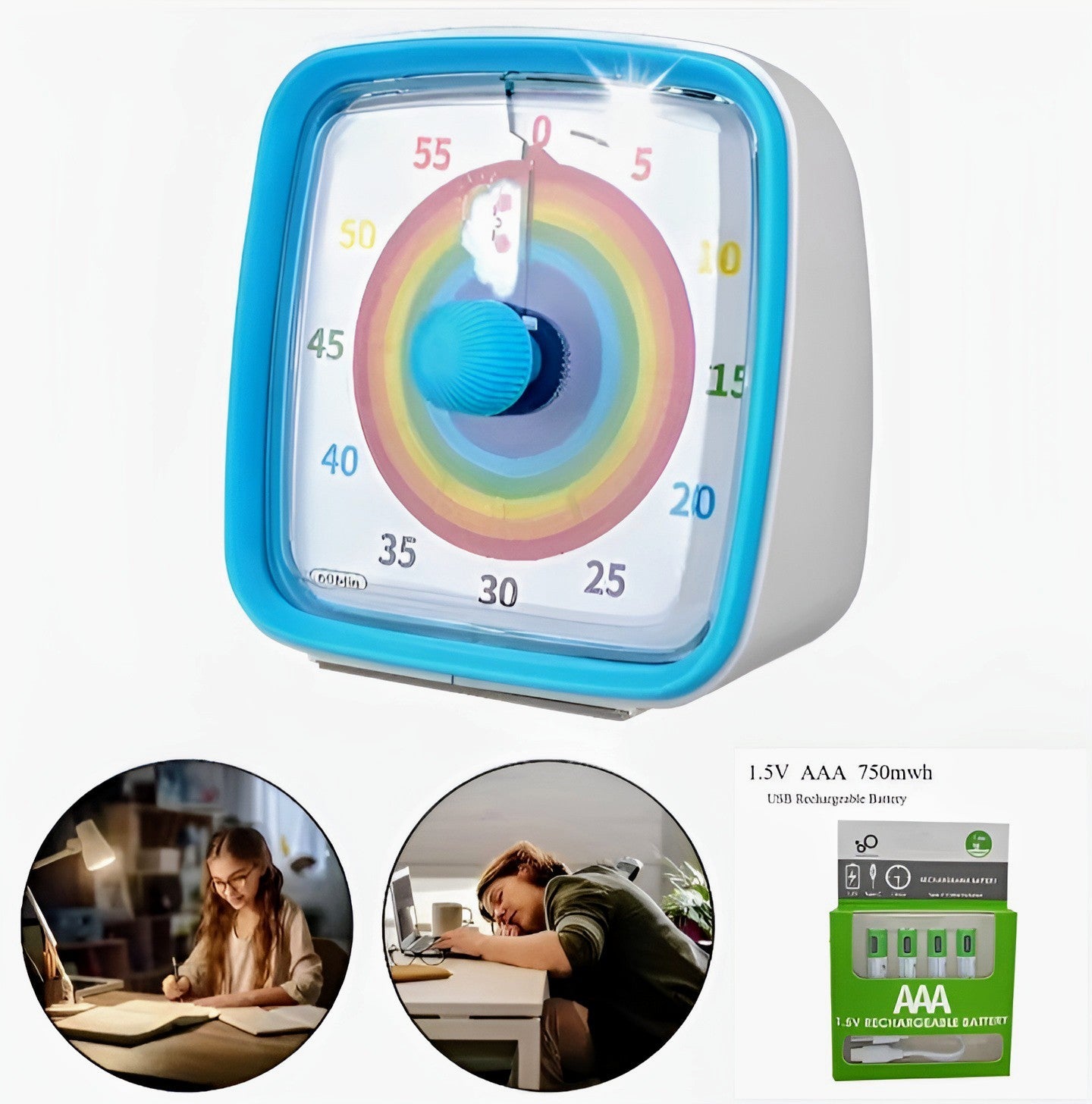 Visueller Timer für Lerneinheiten und Arbeit - ADHS Store